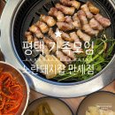 만세셀프 | 평택 가족모임, 숙성 삼겹살 맛있게 구워주는 노란돼지집 만세점 재방문 후기