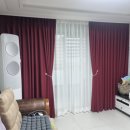 경남환경노동조합 | 수원 장안구 정자동 경남아너스빌 커튼 시공 후기｜거실 친환경 발수커튼·안방 100%암막 방한커튼 설치