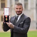 데이비드 베컴,기사 작위 수상 이미지