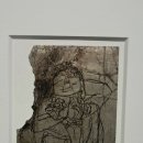 1950년대에 이중섭이 담배 은박지에 그린 그림 이미지