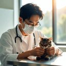 동물병원 비아츠 | 접종하러 왔다가 '귀지 빌런' 발견? 고양이 이도 내시경 제거 후기