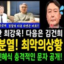 국힘 지지층 분열!! 최악의 상황! 전한길 진짜 등장이유! 신혜식 충격적인 문자 공개!...윤석열 100% 구속기소 예측한 최강욱! 다 이미지