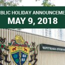 Public Holiday Announcement - May 9, 2018 이미지