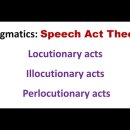 locutionary act(언표 행위) vs illocutionary act(언표내적 행위) vs perlocutionary act 이미지