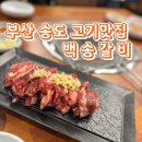 송도해수욕장 맛집 백송갈비 내돈내산 후기