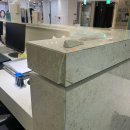 향남피부과의원 | 데스크 천연대리석깨짐 보수 갈라짐 부분 복원