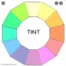 tint (틴트, 색조, (색조를) 띈다) 어원 이미지