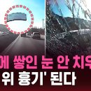 차 위에 쌓인 눈…이렇게 흉기 된다 / SBS / 스브스픽 - YouTube 이미지