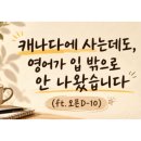 '캐나다에 사는데도, 영어가 입 밖으로 안 나왔습니다' (ft.오픈D-10)