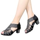 라이프 댄스 | 라틴 댄스 슈즈 큐빅 소프트솔로 즐기는 세련된 댄스 라이프