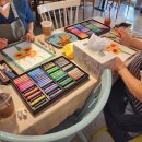 소소한 행복 오일 파스텔 이미지