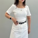 유메르 봄신상 고은블라우스 에뚜알 트위드자켓 와플 스퀘어 하프티 코디