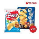 [롯데온]오리온 포카칩 오리지널(66g) 10개 + 무뚝뚝감자칩 통후추소금(60g) 10개 - 20,650원 이미지