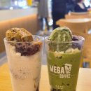 메가엠지씨커피대구논공점 | 메가커피 신메뉴 팥빙 젤라또 파르페 2종 & 통쏘시지 김볶밥 후기