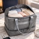 다이소 보스턴백 2단 수납 구조 후기｜5,000원 여행용 가방 실사용 분석