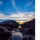 황금빛 노을 이미지