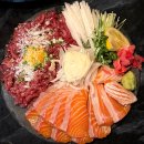 육회&딱새우 | 영등포구청역 맛집 연어딱새우 애월의 밤
