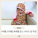 11545-10-22-38 | 던스 스웨덴 사이즈 팁 4개월, 22개월, 38개월 착용샷 비교