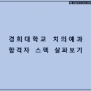 경희대치대 일반고에서 네오르네상스 합격후기