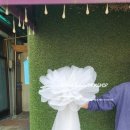 손끝에서 피어나는 페이퍼 플라워 | 풍성한 공연용 하얀 패브릭 한국무용 콩쿨준비 발표회 소품 꽃 자이언트 플라워