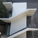 민족사관고등학교 | 민족사관 고등학교 가정교육관 외부 계단 보수 공사[4] - 중앙 기둥벽 도장(씰실드3100)과 시공 후기