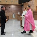 한국 천주교 성지순례 완주 축복장 전달 이미지