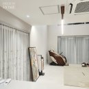 야생화꽃자수 | 데코인홈 창원 봉곡동 층고 높은 주택에 잘 어울리는 커튼 블라인드 (시공후기)