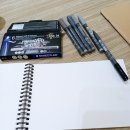 문인화&붓펜 어반스케치 | 어반스케치 스테들러 피그먼트 붓펜 발색 스케치