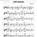 I Will Celebrate/나는주님을찬양하리라|.....영어찬양*악보 이미지