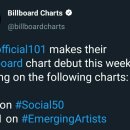 Billboard Chart Debut 이미지