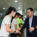 괴산군, 제65회 충북도민체전 출전 선수단 훈련장 격려 방문 이미지