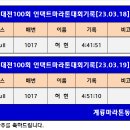 대전100회 언택트마라톤대회기록[23.03.18~19] 이미지