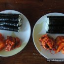 충무 할매 꼬마 김밥과 오징어 석박지 무침... 이미지