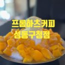 [왕십리역카페] 입안 가득 퍼지는 달콤함, '프롬하츠커피 성동구청점' 애플망고빙수 후기