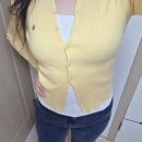 엘비드 | 여성 가을 데일리가디건 추천｜트위 골지 가디건 착용 후기