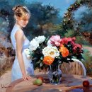 모짜르트 - 플룻과 하프를 위한 협주곡 2악장 k.299 / Vladimir Volegov's Painting 이미지