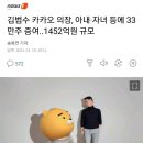 김범수 카카오 의장, 아내·자녀 등에 33만주 증여..1452억원 규모 이미지