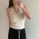 5483 | 온트마켓 | 피치 홀터넥 핑크 컬러 착용 후기, 대체품 &amp; 코디 하의 추천!