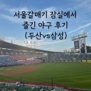 101 | 갈매기 잠실에서 두산vs삼성 경기 보고 온 후기(프로야구,2025 야구,잠실 101블럭 시야,두산 베어스...