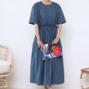 볼륨소매 스트링원피스 이미지