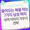 들어오는 복을 막는 7가지 심성 머리: 내적 이미지 가꾸기 전략 이미지