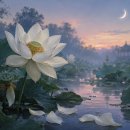 새벽에 지는 연꽃(白蓮)/陸龜蒙(당나라) 이미지