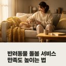 돌봄 | 반려동물 돌봄 서비스 이용 후기부터 선택 기준까지 총정리