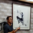 화가한테서 받은 스위치가위손 그림