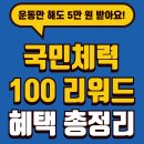 스포츠센타약국 | 국민체력100 인센티브 총정리｜2025년 스포츠활동으로 연 5만원 혜택 받는 법!