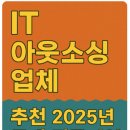 IT 아웃소싱 업체 추천 2025년 국내 전문기업 비교
