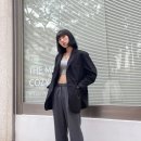 [데일리룩] 어반드레스 프렌치 린넨 싱글 블레이저 자켓 블랙 후기