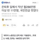 늙어서 돈 벌면 국민연금 삭감 이미지