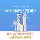 2025 에어컨 렌탈 비교: 삼성·LG·위니아·캐리어 브랜드별 조건 총정리