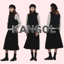 6144 | [KANGOL] 우먼스 스탠드칼라 다운 베스트 6144 블랙 : 여자 크롭 조끼패딩 구매후기